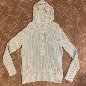 Old Navy hooded pullover sweater light gray